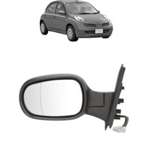 Oglinda Stanga NISSAN MICRA III (K12) din 2002 - 2010, Auto, Reglaj electric, Completa - Img 2