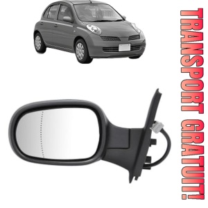 Oglinda Stanga NISSAN MICRA III (K12) din 2002 - 2010, Auto, Reglaj electric, Completa