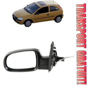 Oglinda Stanga OPEL CORSA C (X01) din 2000 - 2009, Auto, Reglaj mecanic, Completa