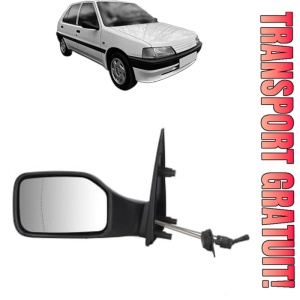 Oglinda Stanga PEUGEOT 106 Van I Hatchback Van (1S_) din 1991 - 1996, Auto, Reglaj mecanic, Completa