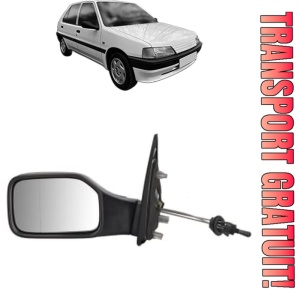 Oglinda Stanga PEUGEOT 106 Van I Hatchback Van (1S_) din 1991 - 1996, Auto, Reglaj mecanic, Completa