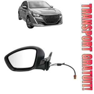 Oglinda Stanga PEUGEOT 208 II (UB_, UP_, UW_, UJ_) din 2019 - 2025, Auto, Reglaj mecanic, Completa