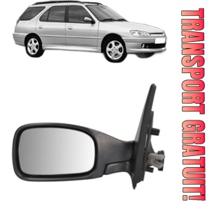 Oglinda Stanga PEUGEOT 306 Break (7E, N3, N5) din 1997 - 2002, Auto, Reglaj electric, Completa