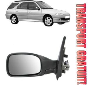 Oglinda Stanga PEUGEOT 306 Break (7E, N3, N5) din 1997 - 2002, Auto, Reglaj electric, Completa