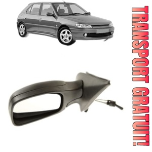 Oglinda Stanga PEUGEOT 306 Hatchback (7A, 7C, N3, N5) din 1993 - 2002, Auto, Reglaj mecanic, Completa