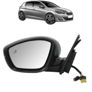 Oglinda Stanga PEUGEOT 308 II (LB_, LP_, LW_, LH_, L3_) din 2013 - 2021, Auto, Reglaj electric, Completa - Img 2