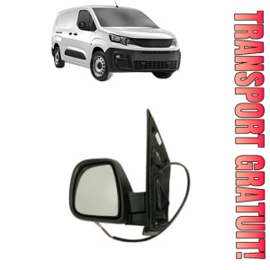 Oglinda Stanga PEUGEOT PARTNER Box Body/MPV (K9) din 2018 - 2023, Auto, Reglaj electric, Completa
