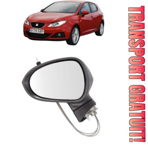 Oglinda Stanga SEAT IBIZA IV Hatchback Van (6J1) din 2008 - 2015, Auto, Reglaj mecanic, Completa