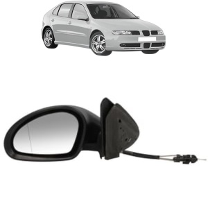 Oglinda Stanga SEAT LEON (1M1) din 1999 - 2006, Auto, Reglaj mecanic, Completa - Img 2