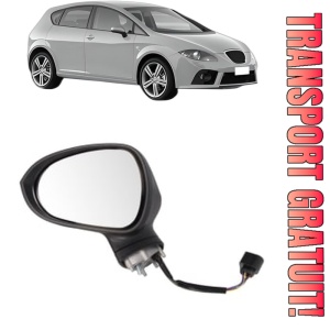 Oglinda Stanga SEAT LEON (1P1) din 2005 - 2013, Auto, Reglaj electric, Completa