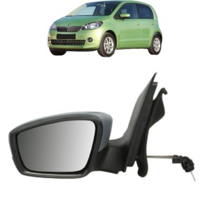 Oglinda Stanga SKODA CITIGO (NF1) din 2011 - 2019, Auto, Reglaj mecanic, Completa - Img 2