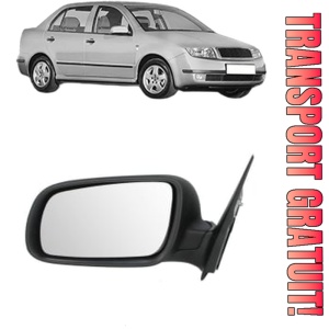 Oglinda Stanga SKODA FABIA I Saloon (6Y3) din 1999 - 2007, Auto, Reglaj electric, Completa