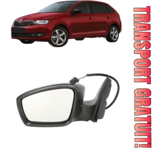 Oglinda Stanga SKODA RAPID Spaceback (NH1) din 2012 - 2019, Auto, Reglaj electric, Completa
