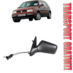 Oglinda Stanga Volkswagen GOLF III Van (1H1) din 1991 - 1997, Auto, Reglaj mecanic, Completa