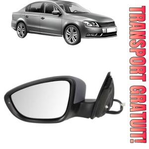 Oglinda Stanga Volkswagen PASSAT B7 (362) din 2010 - 2014, Auto, Reglaj electric, Completa