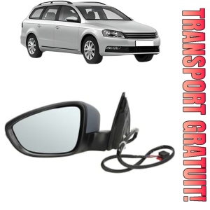 Oglinda Stanga Volkswagen PASSAT B7 Variant (365) din 2010 - 2015, Auto, Reglaj electric, Completa