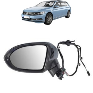 Oglinda Stanga Volkswagen PASSAT B8 Variant (3G5, CB5) din 2014 - 2024, Auto, Reglaj electric, Completa - Img 2