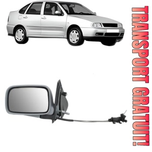 Oglinda Stanga Volkswagen POLO III CLASSIC (6V2) din 1995 - 2002, Auto, Reglaj mecanic, Completa