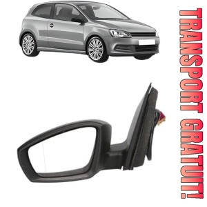 Oglinda Stanga Volkswagen POLO V (6R1, 6C1) din 2009 - 2022, Auto, Reglaj electric, Completa