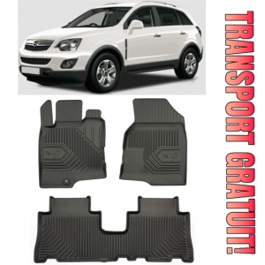 Opel Antara Din 2006 - 2017, Suv , Set Covorase Auto Tip Tavita Premium 3D, din cauciuc