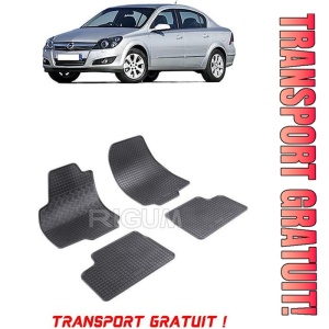 Opel Astra H, Sedan, fabricat din 2004 - 12.2014, set covorase auto dedicate, din cauciuc 100% Premium - Transport Gratuit