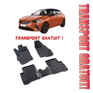 Opel Corsa F 2019-2025 Set 4 covorase auto din cauciuc tip tavita premium line 3D - Transport Gratuit!