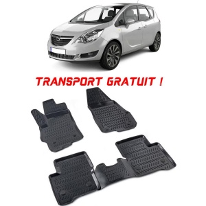 Opel Meriva B 2010-2017 Set 4 covorase auto din cauciuc tip tavita premium line 3D - Transport Gratuit! accesorii pentru autoturismul tau - masina v48578