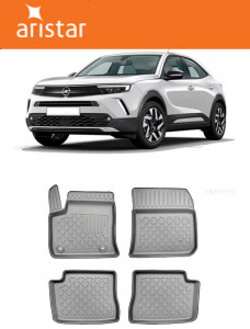 Opel Mokka-E B, Hatchback, Din 02.2021 - Prezent , Set Covorase Auto Tip Tavita Premium 3D, din cauciuc accesorii pentru autoturismul tau - masina v170861