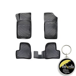Peugeot 206 Set 4 covorase auto din cauciuc tip tavita premium line 3D accesorii pentru autoturismul tau - masina v241718