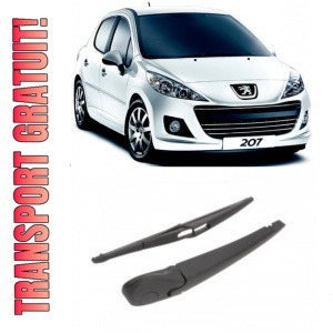 Peugeot 207 Brat stergator pentru luneta spate cu lamela 315 mm, compatibil cu Peugeot 207 Hatchback fabricat intre 2007-2013, calitate extra