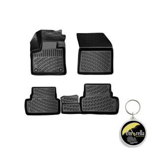 Peugeot 3008 II 2016- Set 4 covorase auto din cauciuc tip tavita premium line 3D accesorii pentru autoturismul tau - masina v243413