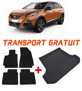 Peugeot 3008 II din 11.2016 - Prezent Suv Portbagaj Superior *2, Set Covorase + tavita portbagaj auto accesorii pentru autoturismul tau - masina v2700