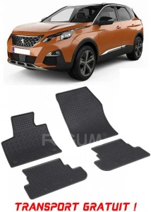 Peugeot 3008 II PhEV, Suv, fabricat din 09.2019 - Prezent, set covorase auto dedicate, din cauciuc 100% Premium - Transport Gratuit accesorii pentru autoturismul tau - masina v38400