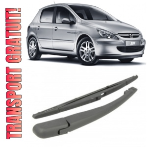 Peugeot 307 Brat stergator pentru luneta spate cu lamela 350 mm, compatibil cu Peugeot 307 Hatchback fabricat intre 2002-2008, calitate extra