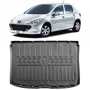Peugeot 307 Hatchback (2001-2008) Tavita cauciuc pentru protectie portbagaj accesorii pentru autoturismul tau - masina v225771