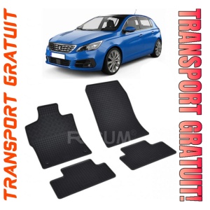 Peugeot 308 III fabricat din 12.2021 - Prezent, Hatchback, set covorase auto dedicate, din cauciuc 100% Premium