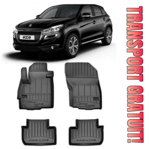 Peugeot 4008, Suv, Din 05.2012 - 03.2017 , Set Covorase Auto Tip Tavita Premium 3D, din cauciuc
