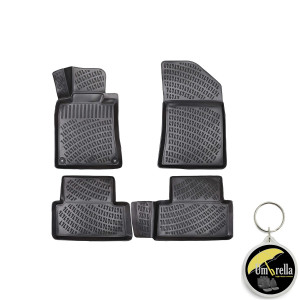 Peugeot 508 I 2010-2018 Set 4 covorase auto din cauciuc tip tavita premium line 3D accesorii pentru autoturismul tau - masina v243293