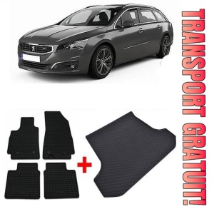 Peugeot 508 II Sedan din 11.2018 - Prezent *4, Set Covorase + tavita portbagaj auto