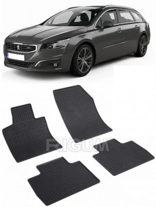 Peugeot 508 II, Sedan, fabricat din 11.2018 - Prezent, set covorase auto dedicate, din cauciuc 100% Premium accesorii pentru autoturismul tau - masina v157170