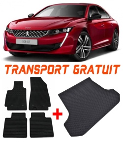 Peugeot 508 Set Covorase + tavita portbagaj auto Peugeot 508 II fabricatie 11.2018 - prezent, caroserie combi accesorii pentru autoturismul tau - masina v1096