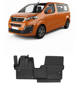 Peugeot E-Traveller Din 01.2016 - Prezent, Van , Set Covorase Auto Tip Tavita Premium 3D, din cauciuc accesorii pentru autoturismul tau - masina v165189