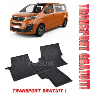 Peugeot E-Traveller, Van, fabricat din 01.2016 - Prezent, 2 Locuri, set covorase auto dedicate, din cauciuc 100% Premium - Transport Gratuit