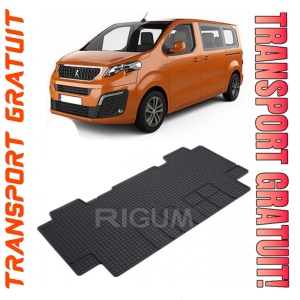 Peugeot E-Traveller, Van, fabricat din 01.2016 - Prezent, Rand 2, Masina Are 5 Locuri, set covorase auto dedicate, din cauciuc 100% Premium