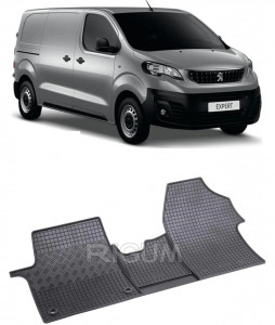Peugeot Expert E-III fabricat din 10.2020 - Prezent, Van, 2-3 Locuri, set covorase auto dedicate, din cauciuc 100% Premium accesorii pentru autoturismul tau - masina v150124