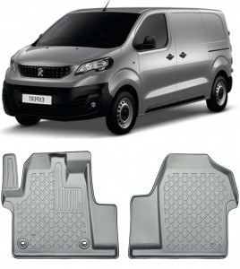 Peugeot Expert III Din 01.2016 - Prezent, Van , Set Covorase Auto Tip Tavita Premium 3D, din cauciuc accesorii pentru autoturismul tau - masina v164128