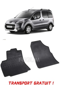 Peugeot Partner II, Van, fabricat din 2008 - 08.2018, 2 Locuri, set covorase auto dedicate, din cauciuc 100% Premium - Transport Gratuit accesorii pentru autoturismul tau - masina v38235