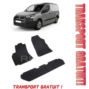 Peugeot Partner II, Van, fabricat din 2008 - 08.2018, 5 Locuri, Packet Child, set covorase auto dedicate, din cauciuc 100% Premium - Transport Gratuit