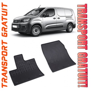Peugeot Partner III, Van, fabricat din 06.2018 - Prezent, 2 Locuri, set covorase auto dedicate, din cauciuc 100% Premium
