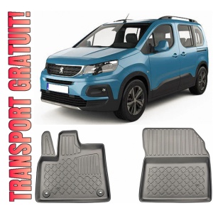 Peugeot Rifter Set covorase auto tip tavita compatibile Peugeot Rifter fabricatie 06.2018 - prezent, caroserie van, 2-3 locuri, ampatament scurt si lung